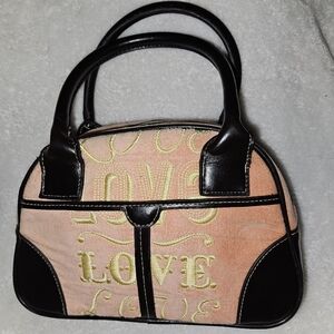 Pre-loved VICTORIA'S SECRET "Love" Embroidered Handbag